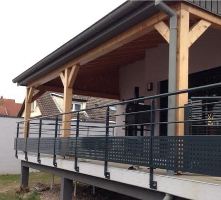 Garde-corps thermolaqué