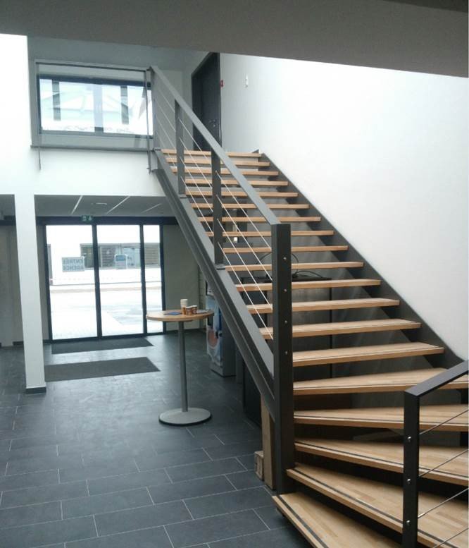 Escalier un quart tournant